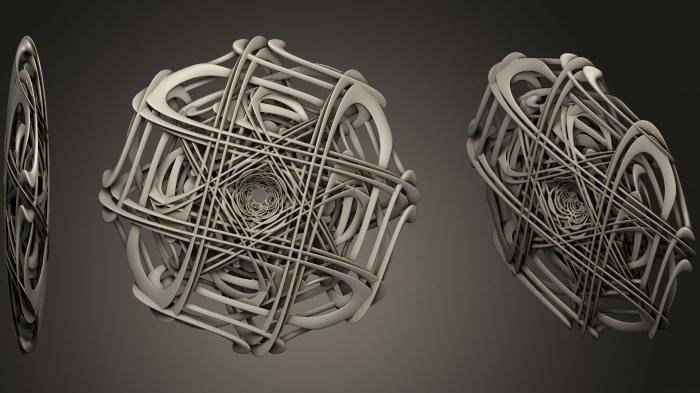 نموذج ثلاثي الأبعاد لآلة CNC الأشكال الهندسية عشرين